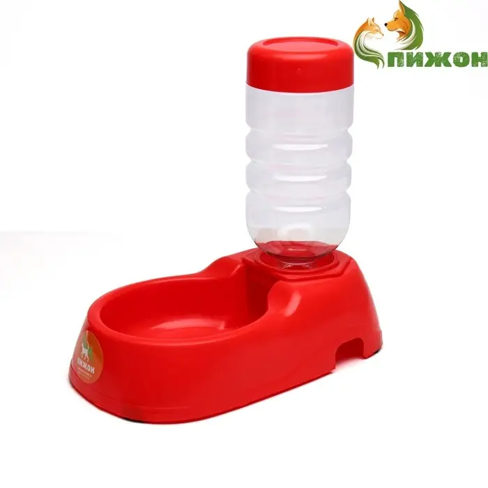 Автопоилка малая со съёмной бутылкой, 260 мл, красная Автопоилка малая со съёмной бутылкой, 260 мл, красная