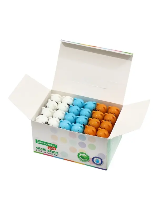 Клей карандаш BRAUBERG KIDS, 9 г, МИКС
