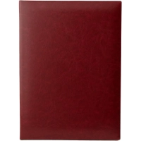 Папка адресная НЕБРАСКА, бордо, выклейка бархат, А4 (188343)