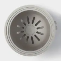 Ёршик для унитаза SAVANNA, настенный, силиконовый, с ёмкостью для моющего средства, 10.5&times;10.5&times;41 см, белый