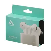 Наушники беспроводные Luazon i11, TWS, вкладыши, Bluetooth 5.0, 35/300 мАч, сенсор, белые
