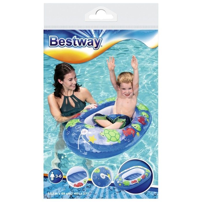 Лодочка надувная «Дельфин», 102 х 69 см, от 3-6 лет, цвет МИКС, 34037 Bestway Лодочка надувная «Дельфин», 102 х 69 см, от 3-6 лет, цвет МИКС, 34037 Bestway