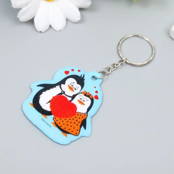 Брелок для ключей на кольце «Парочка влюблённых пингвинов», EVA, 5×5.5 см Брелок для ключей на кольце «Парочка влюблённых пингвинов», EVA, 5×5.5 см