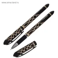 Ручка гелевая, чёрный стержень, узел 0.5 мм, корпус с узором