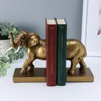 Держатель - подставка для книг полистоун &laquo;Слон&raquo;, набор 2 шт., 12&times;21&times;18 см