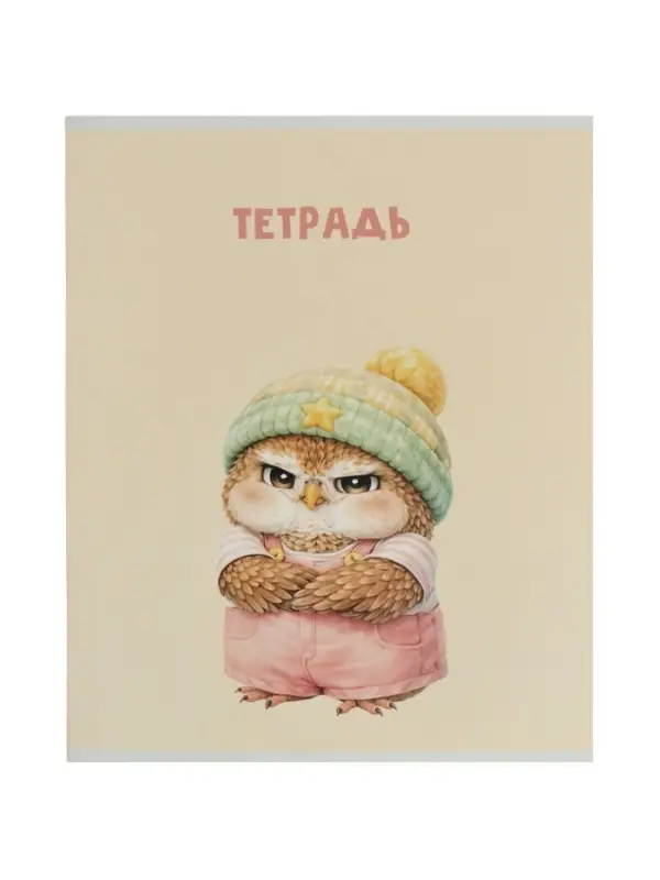 Тетрадь 36 листов в клетку Calligrata &laquo;Совушки&raquo;, блок офсет, 5 В МИКС