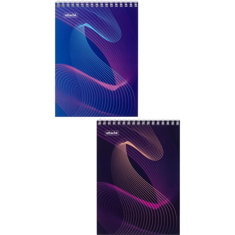 Блокнот А5,40л,клетка,метал.гребень,цв.обложка,Forma,в ассорт