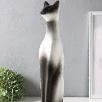 Фигура керамика &laquo;Кот Египетский&raquo;, 41 см, белый