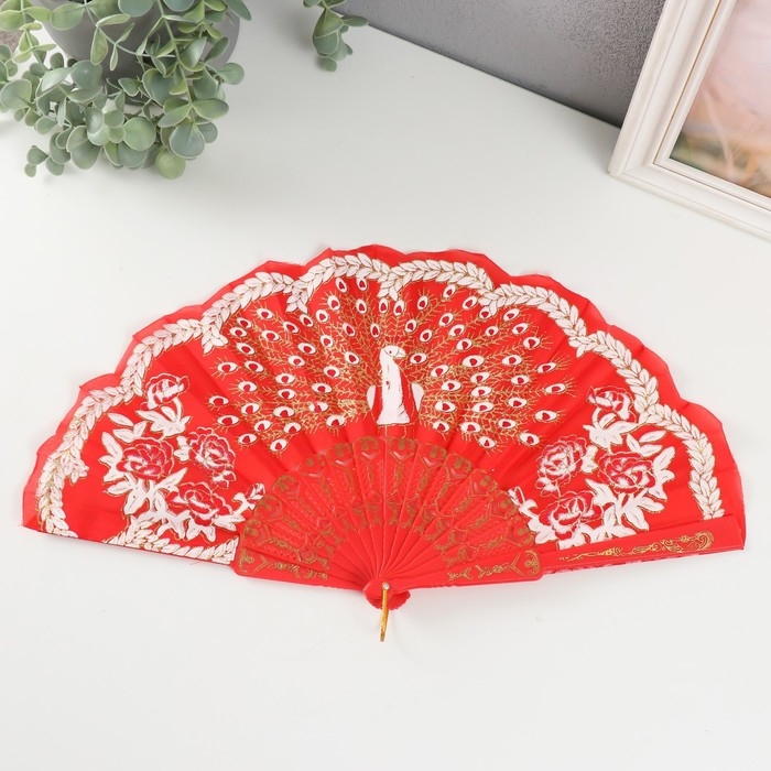 Веер h= 23 см  Веер h= 23 см "Узор", цвет и рисунок МИКС