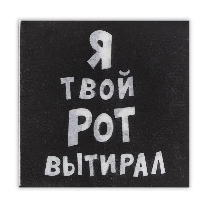 Салфетки бумажные однослойные &laquo;Я твой рот вытирал&raquo;, 24&times;24, 20 шт.