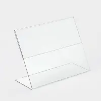 Ценникодержатель горизонтальный, 9&times;7 см, ПЭТ 0.5 мм, цвет прозрачный