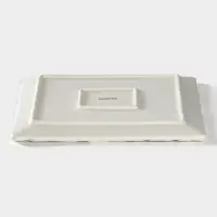 Блюдо для подачи Magistro Slate, 21&times;1.6 см, фарфор, белое