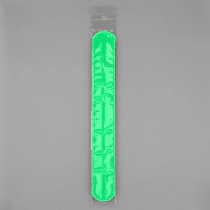 Светоотражающий слэп-браслет, самофиксирующийся, 22 × 3 см, цвет МИКС Светоотражающий слэп-браслет, самофиксирующийся, 22 × 3 см, цвет МИКС