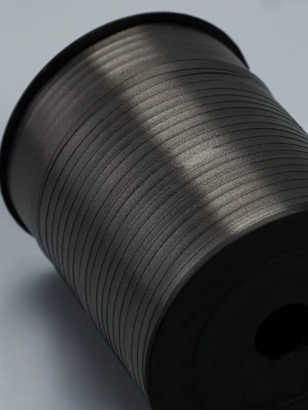 Лента для декора, подарков и шаров, черный, 0.5 см &times; 500 ярдов