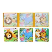 Книжка-деревяшка пазл "Животные" Книжка-деревяшка пазл "Животные"