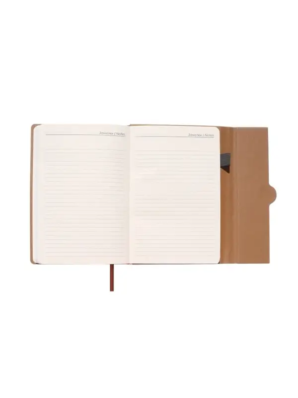 Ежедневник недатированный формат А5, с клапаном, 96л, линия, пвх, Серый Ежедневник недатированный формат А5, с клапаном, 96л, линия, пвх, Серый