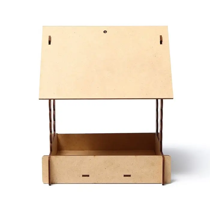 Кормушка своими руками из ХДФ для птиц «Домик с брёвнами», 23 × 18 × 22 см, Greengo Кормушка своими руками из ХДФ для птиц «Домик с брёвнами», 23 × 18 × 22 см, Greengo