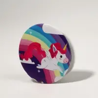 Зеркало складное &laquo;Единороги&raquo;, d=7 см, рисунок МИКС