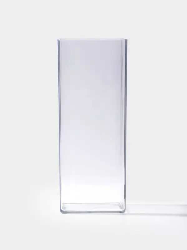 Ваза пластик настольная "Альваро" геометрия, 25х10 см, прозрачный