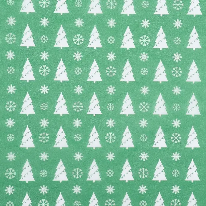 Бумага упаковочная новогодняя тишью «Лес»,50×66 см Бумага упаковочная новогодняя тишью «Лес»,50×66 см
