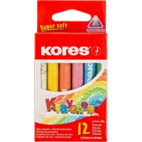 Мелки восковые 12цв трехгранные KRAYONES Kores 33101.02