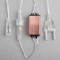 Гирлянда &laquo;Сосульки рифленые&raquo; 2.5&times;0.42 м, IP65, прозрачная нить, 288 LED, свечение белое с эффектом стекания, 12 В