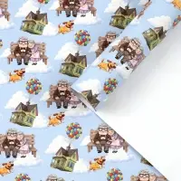 Бумага упаковочная глянцевая &laquo;Облака&raquo;, 50&times;70 см, 1 лист
