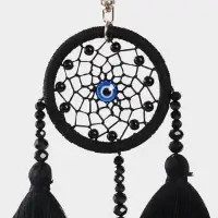 Брелок "Ловец снов" 17 см, цв. чёрный Брелок "Ловец снов" 17 см, цв. чёрный