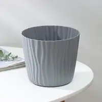 Кашпо для цветов со вставкой «Волна», 2 л, d=16 см, h=13,5 см, цвет серый Кашпо для цветов со вставкой «Волна», 2 л, d=16 см, h=13,5 см, цвет серый