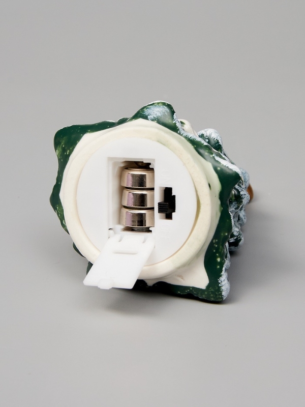 Светодиодная фигура  Светодиодная фигура "Зеленая елка" 9.8х5.5х6.5, 1 LED, LR44x3(в компл.), Т/БЕЛЫЙ