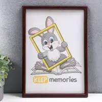 Фоторамка пластик L-4 21х30 см орех (пластиковый экран) Фоторамка пластик L-4 21х30 см орех (пластиковый экран)