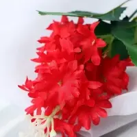 Цветы искусственные «Листики», h=34 см, МИКС