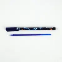 Ручка пластик пиши-стирай с колпачком "Космонавт", синяя паста, гелевая 0,5 мм Ручка пластик пиши-стирай с колпачком "Космонавт", синяя паста, гелевая 0,5 мм