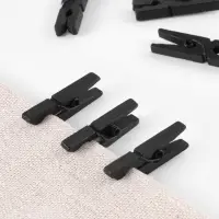 Прищепки для шитья, 3&times;0.9&times;0.3 см, 10 шт., чёрные