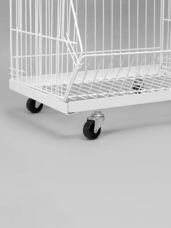 Накопитель разборный на колесах, 5 корзин, 50&times;43&times;147, белый