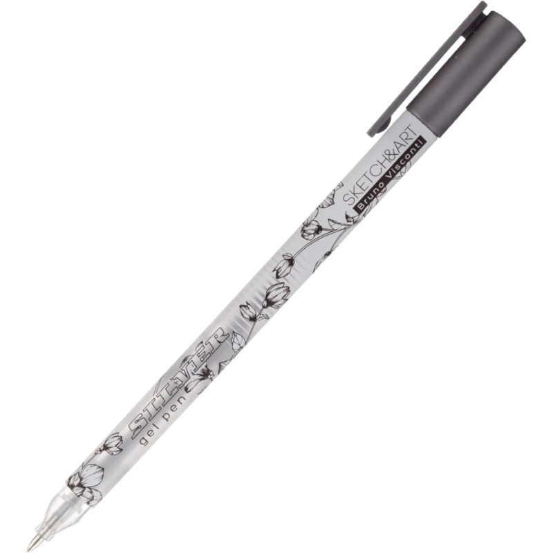 Ручка гелевая SKETCH&ARTUniWrite.SILVER 0,8мм СЕРЕБРЯНАЯ 20-0312/01