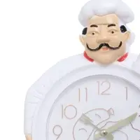 Часы настенные интерьерные &laquo;Шеф&raquo;, серия: Кухня, бесшумные, плавный ход, 29.5&times;23 см, d=16.5 см, белые