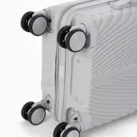 Чемодан на съёмных колёсах, 18", кодовый замок, 33&times;16&times;49 см, серый