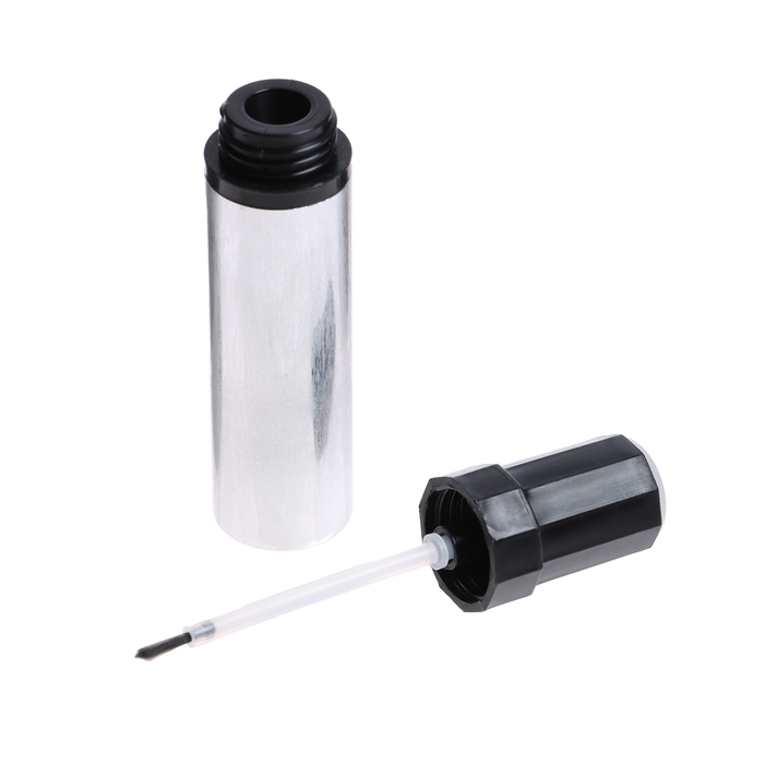 Флакон туба для лака/краски, алюминий, колпачок и кисть в комплекте, без этикеток, 20 мл Флакон туба для лака/краски, алюминий, колпачок и кисть в комплекте, без этикеток, 20 мл