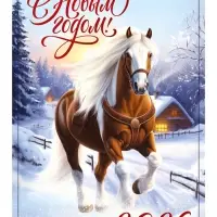 Календарь на ригеле «С новым годом 2026» Календарь на ригеле «С новым годом 2026»