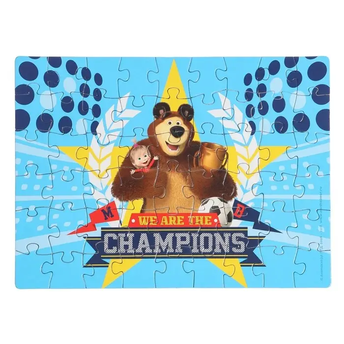 Пазлы «Маша и Медведь», 54 элемента, МИКС