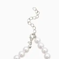 Набор 3 предмета: серьги, бусы, браслет &laquo;Классика&raquo;, белый, 45 см