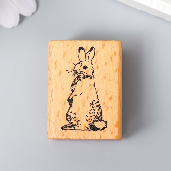 Печать дерево Печать дерево "Заяц" 4х3х2,4 см