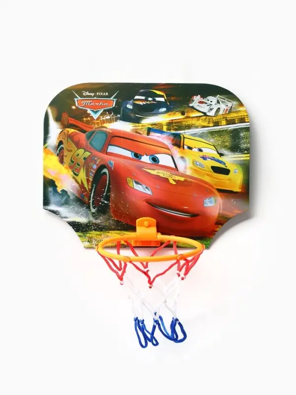 Баскетбольный набор с мячом &laquo;Тачки&raquo;, диаметр мяча 8 см, диаметр кольца 13.5 см