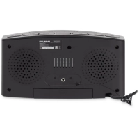 Радиобудильник H-RCL238 черный LCD подсв зеленая часы цифров