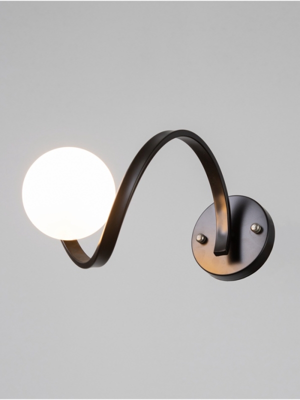 Бра Nadine 1х10Вт GU10 черный 37х16х32см Бра Nadine 1х10Вт GU10 черный 37х16х32см