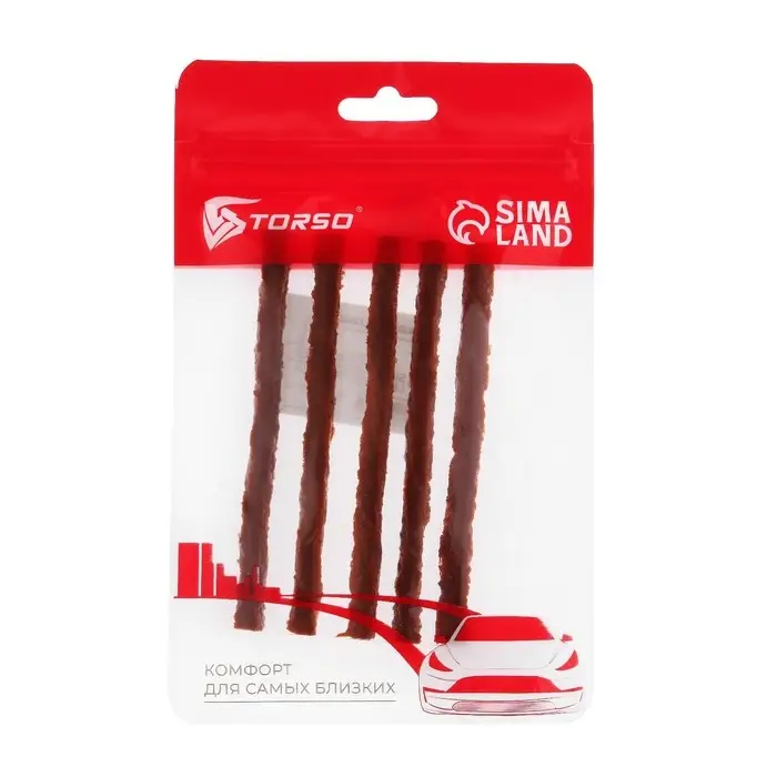 Жгут TORSO для ремонта для бескамерных шин, 100&times;6 мм, набор 5 шт.