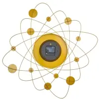 Часы настенные интерьерные &laquo;Носталия&raquo;, серия: Ажур, дискретный ход, d=60 см, циферблат d=22 см, от батарейки 1&times;АА