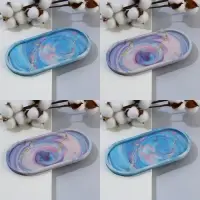 Блюдце &laquo;Разводы&raquo;, 18.5 х 9 см, МИКС