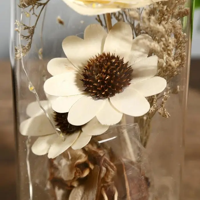 Ночник "Колба с букетом" LED 3ААА 22,5х9,5х11 см RISALUX Ночник "Колба с букетом" LED 3ААА 22,5х9,5х11 см RISALUX